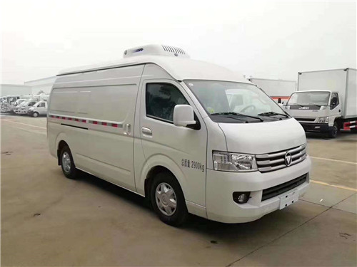 國(guó)六福田G9面包冷藏車(chē)?yán)滏溸\(yùn)輸?shù)氖走x